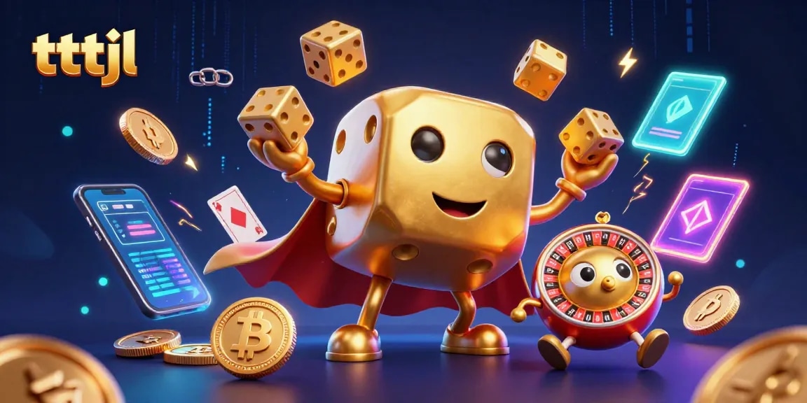 Experience thrilling wins at tttjl with our captivating casino-themed illustration.