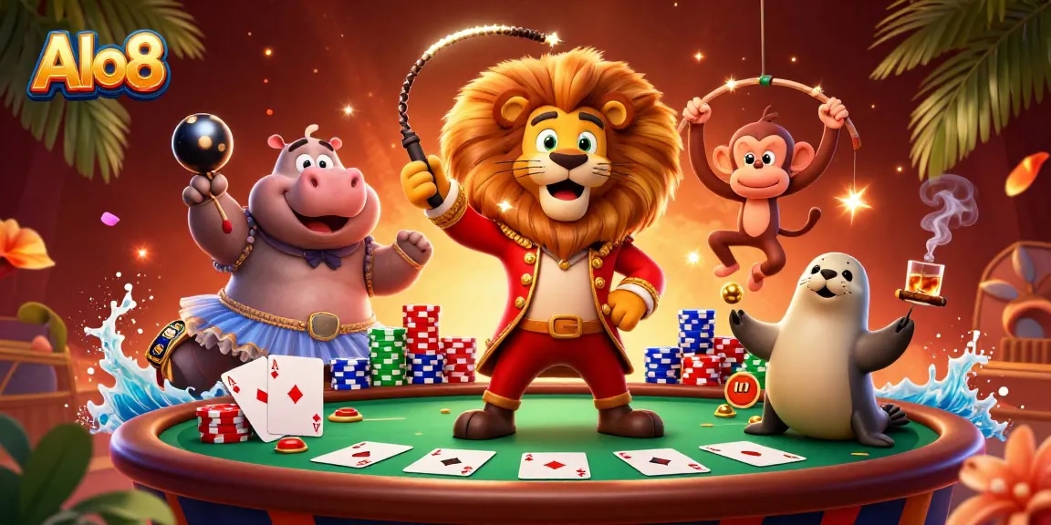 Alo8 elevates the stakes with rich casino elements and vibrant characters in a dynamic gaming scene.