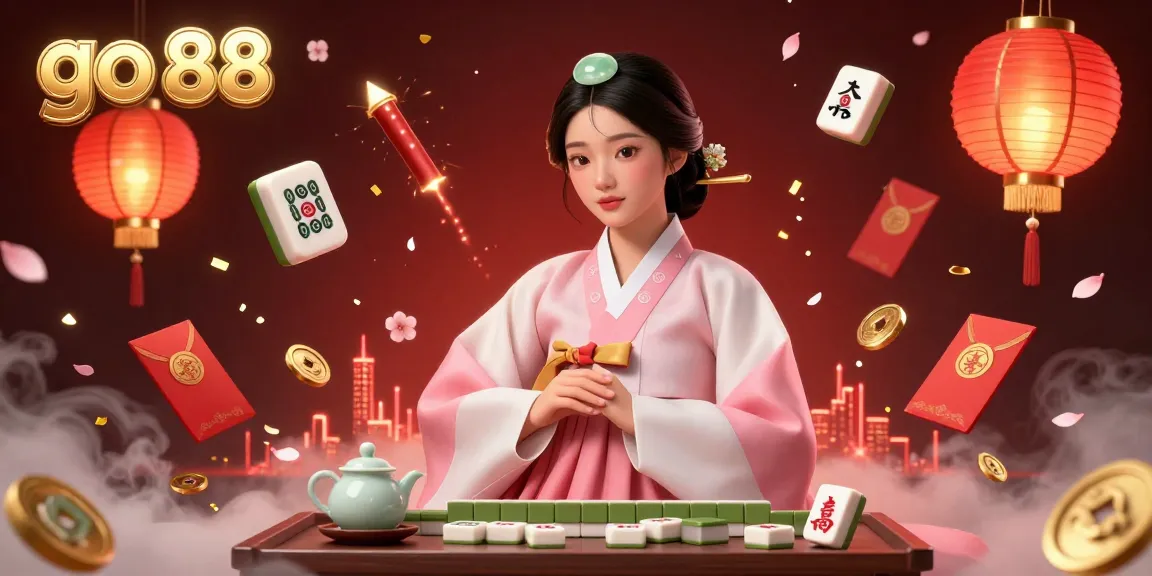 Engage with thrilling games at go 88, featuring mahjong elements and casino atmosphere in a vibrant 3D illustration.