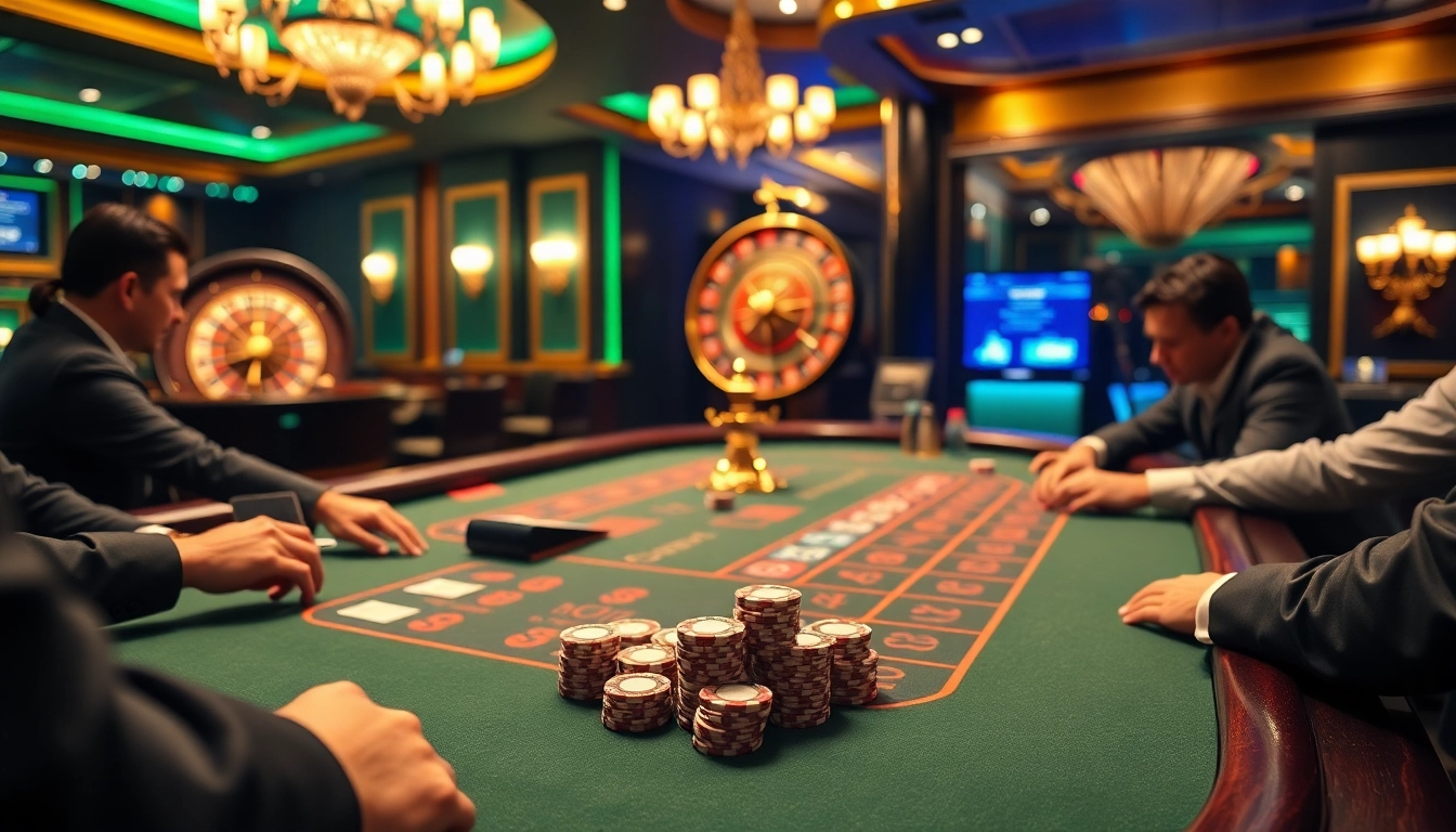 Experience high-stakes action at the DEBET casino blackjack table with vibrant chips and cards.