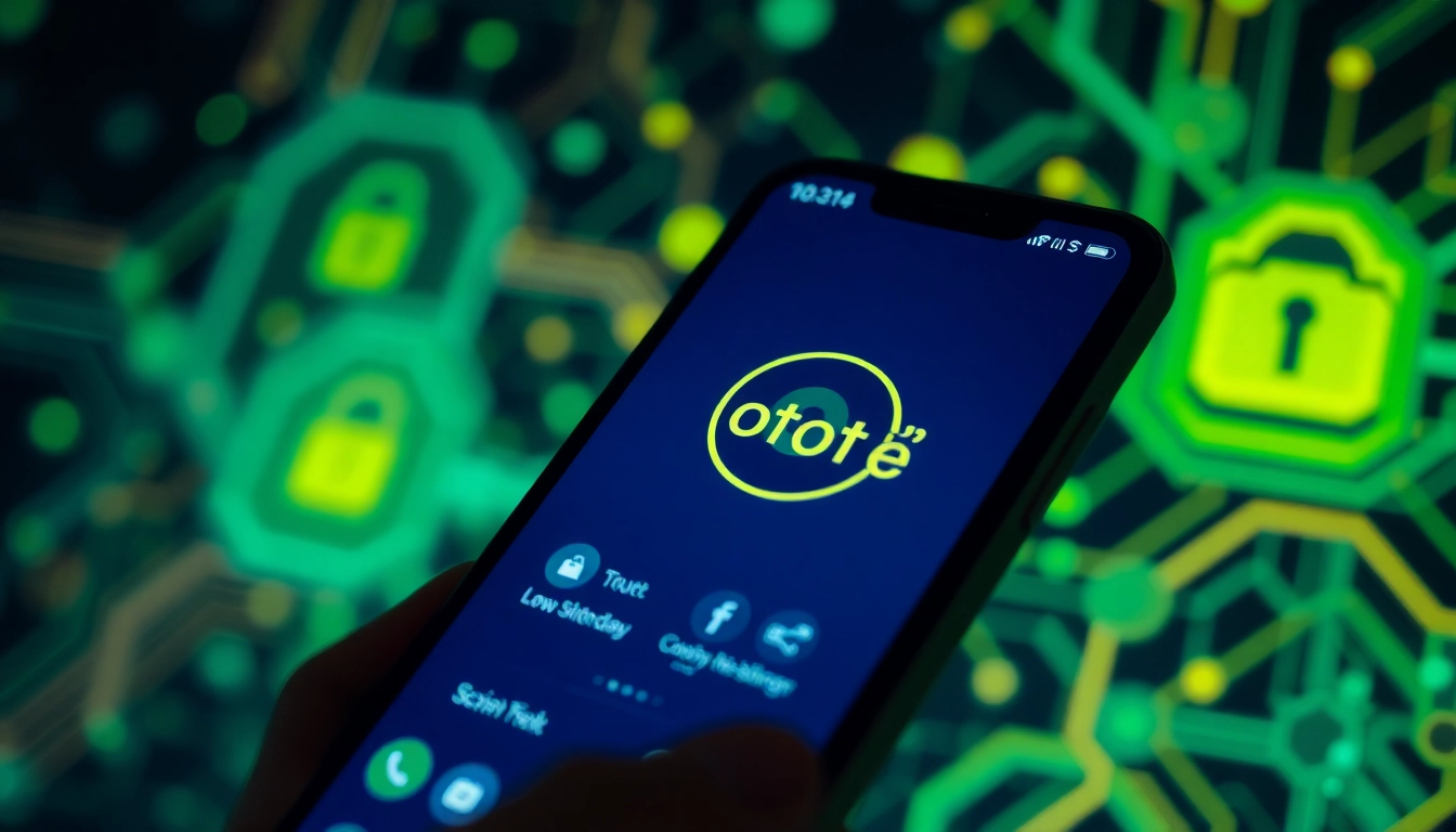 Experience secure communication with Potato下载 on your smartphone interface.