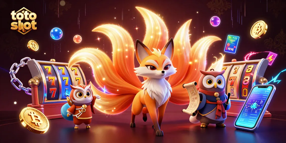 Spin the exciting toto slot reels with magical characters amidst vibrant casino assets.