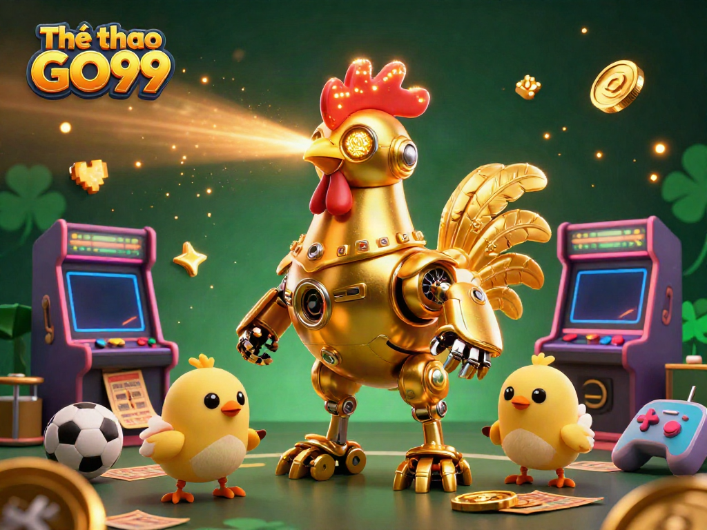 Experience the excitement of sports betting at Thể thao GO99 with this vibrant 3D illustration showcasing betting elements.