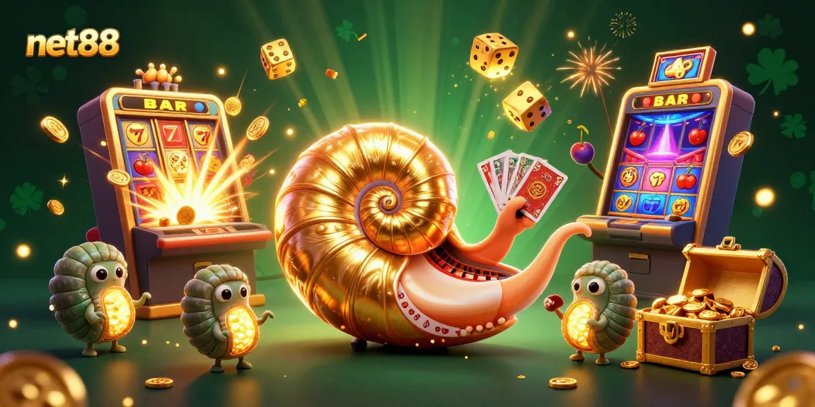 Experience net88's thrilling casino atmosphere with vibrant characters and explosive jackpot action.