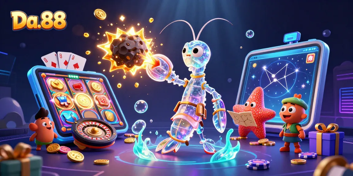 Experience thrilling wins at Da.88 with vibrant 3D casino characters and dynamic gaming elements.