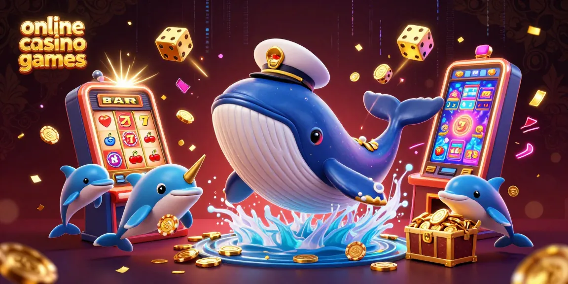Engage in thrilling online casino games with playful sea creatures and a slot machine explosion.